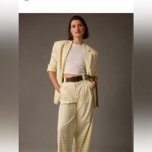 Anthropologie Stella Nova Mirella Plaid blazer. Size 36/6 US. EUC.